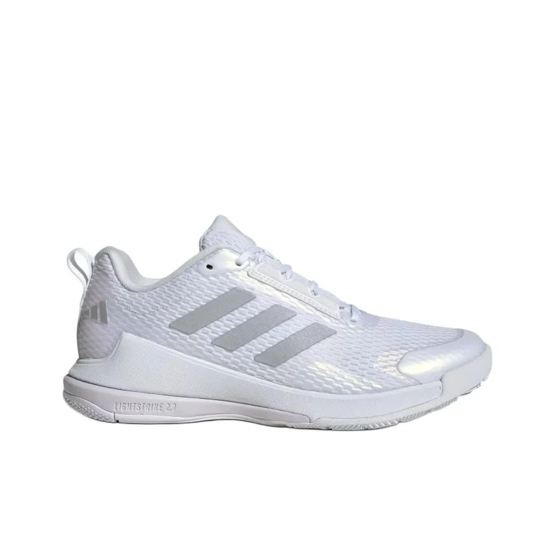 Adidas Novaflight 2 Indoor Cloud White Silver Metallic Women's-1