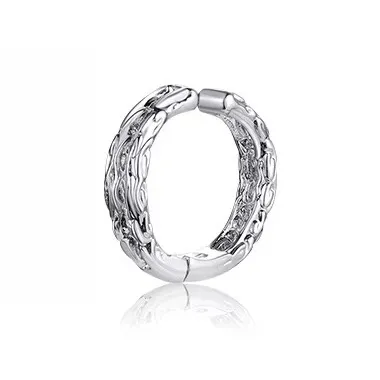 ZWU 925 Sterling Silver Earrings Men's-0