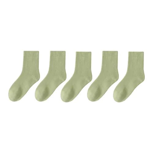 MIIOW Mid Calf Socks Women's 5 Pack