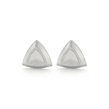RSNY Gold Plated Copper Stud Earrings Women's