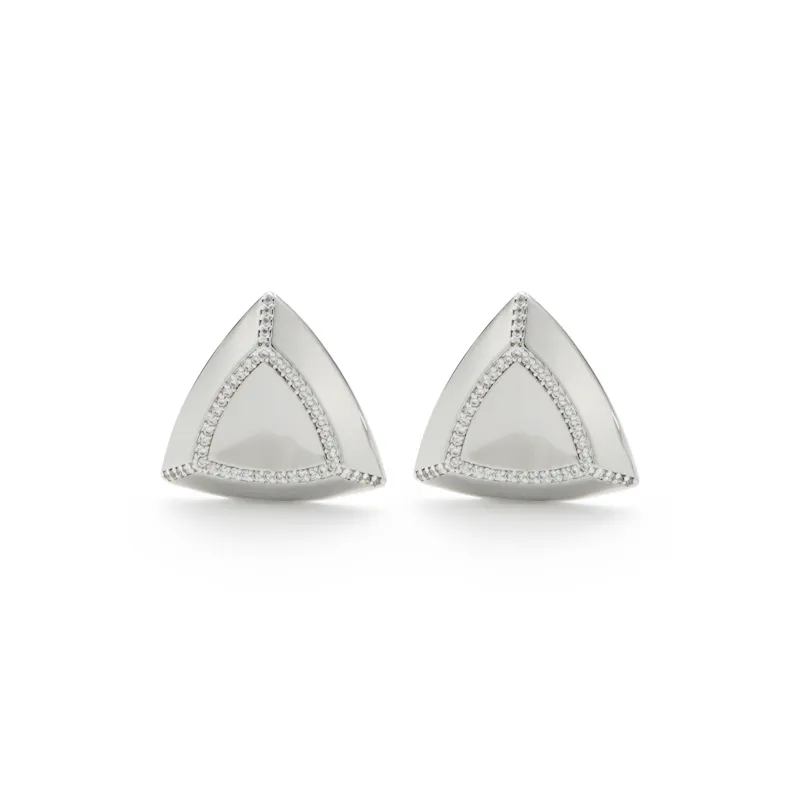 RSNY Gold Plated Copper Stud Earrings Women's-0