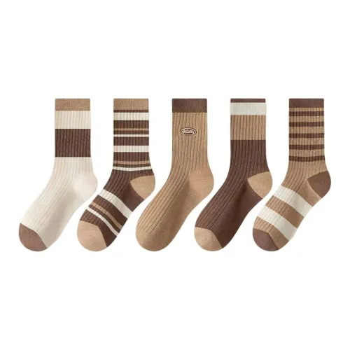 Bejirog Mid Calf Socks Women's 5 Pack
