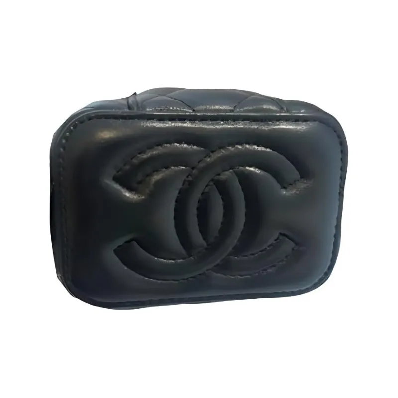 CHANEL Lambskin Box Bag, Clutch, Shoulder Bag, Crossbody Bag Women's Black-1
