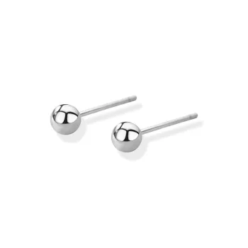 ROGA S999 Fine Silver Stud Earrings Unisex