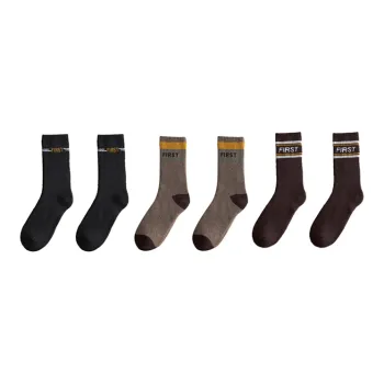 Cotton Gene Mid Calf Socks Men's Combo Set