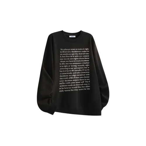 Kepu Crew Neck Thin Fleece-Lined Hoodies & Sweatshirts Unisex