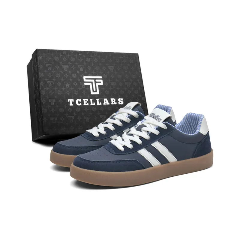 TCELLARS Cushioning Abrasion Resistant Lightweight Height Increasing Mat Low Top Skateboard Shoes Men's-0