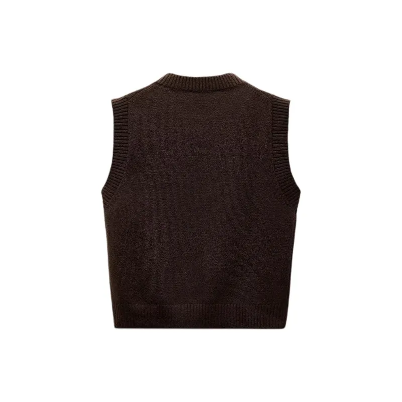 ZARA Tank Top Women's Dark Brown-1