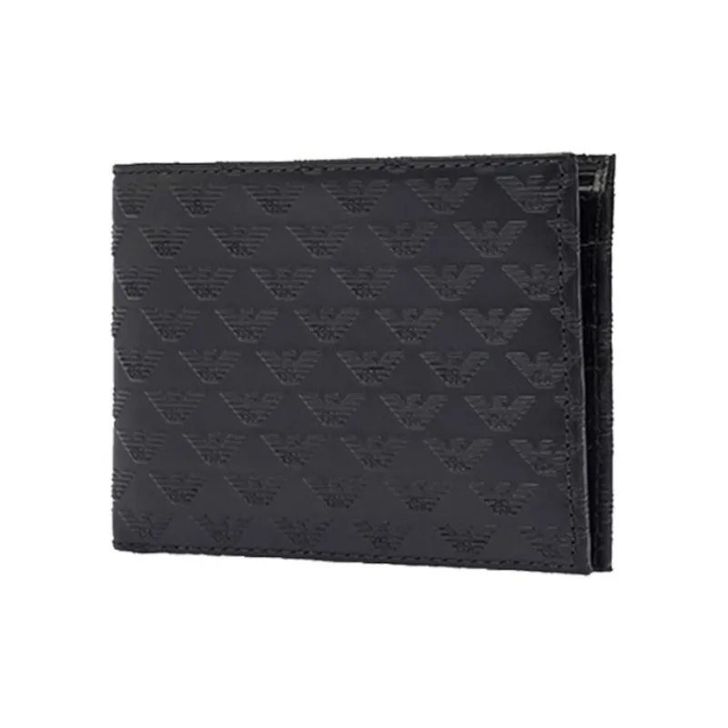 EMPORIO ARMANI Leather Wallet Men's Black-1