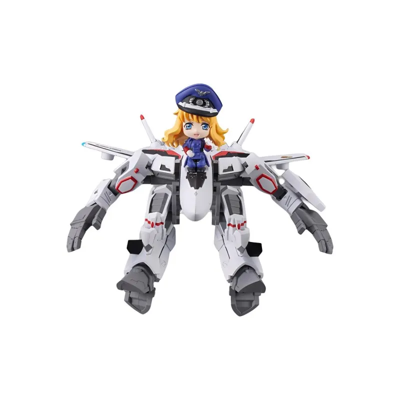 BANDAI TINY SESSION Macross F VF 25F Sacred Valkyrie Altei With Sheryl Nome Assembled Models-3