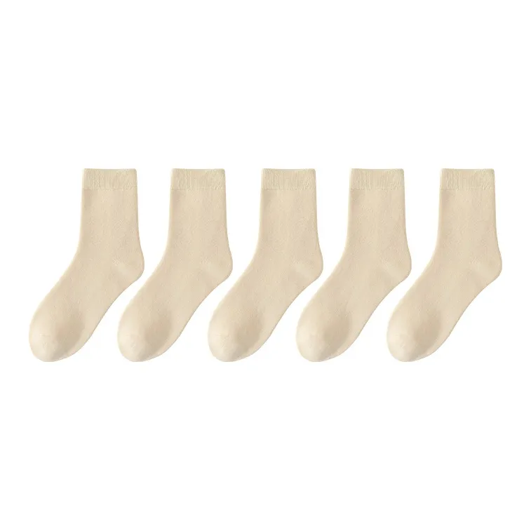 MIIOW Mid Calf Socks Women's 5 Pack-14