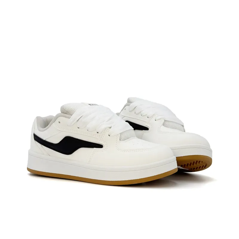 UNIITY White Puffy Shoes Water-Resistant Wear-Resistant Lightweight Low-Top Skateboard Shoes Women's Box Included-8