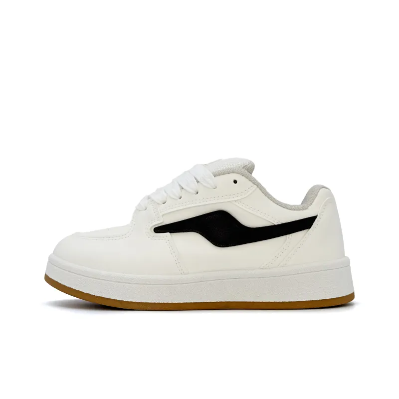 UNIITY White Puffy Shoes Water-Resistant Wear-Resistant Lightweight Low-Top Skateboard Shoes Women's Box Included-6