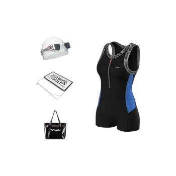TOSWIM Swim Set Goddess Five Piece Set Women's Gray Blue Letter