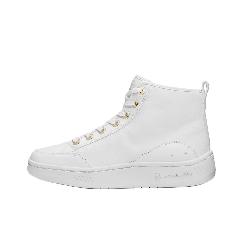 MICHAEL KORS High Top Skateboard Shoes Women's White-0