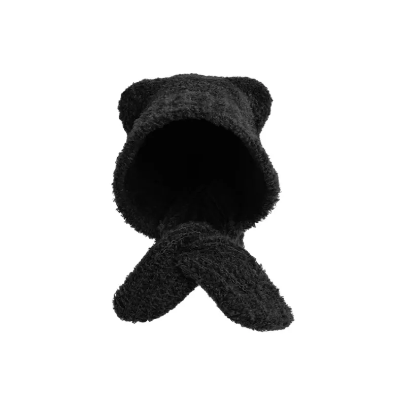 FREE RABBITⅡ Fall And Winter Warm Bike Windproof Yarn Trapper Hats Unisex-5