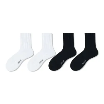 JIAZINI Mid Calf Socks Men's 4 Pack