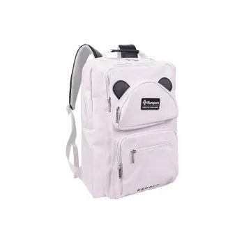 KUMPOO Badminton Racket Bags 2 Pcs Minimalist Style Backpack White Black Unisex Independent Shoe Compartment And Basket