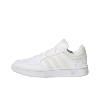 Adidas HOOPS 3.0 Anti-Slip Wear-Resistant Low-Top Skateboard Shoes Women's White