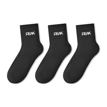 PEAK Mid Calf Socks Unisex 3 Pack