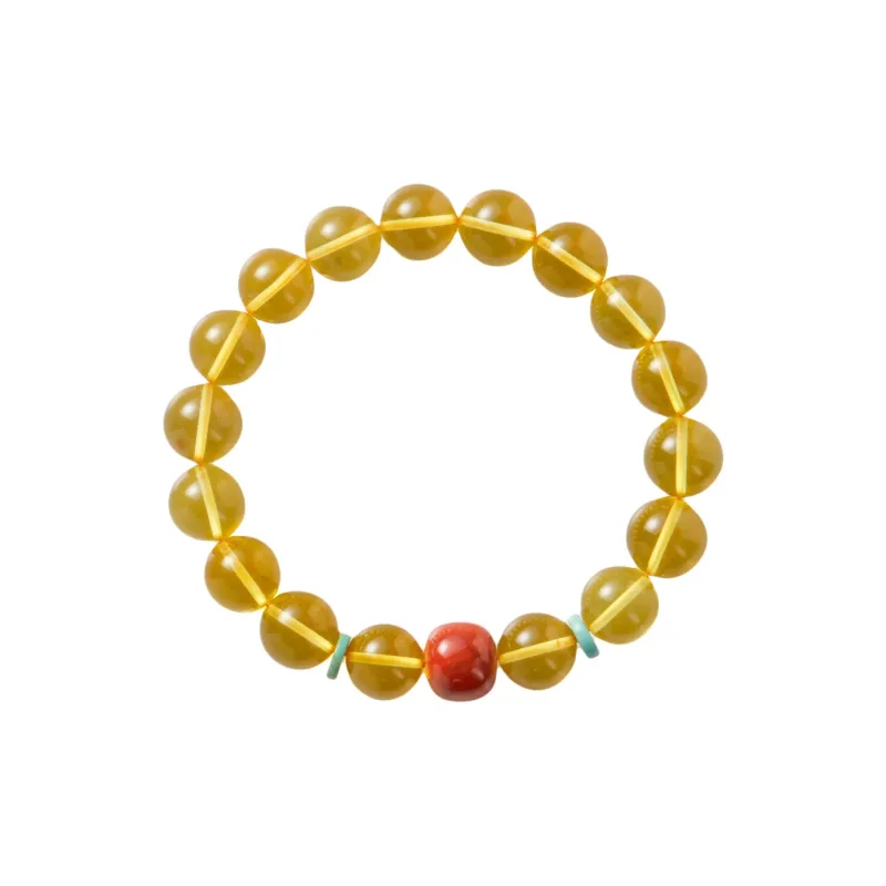 Abby's Wonderland Amber Beeswax Bracelets Unisex-1