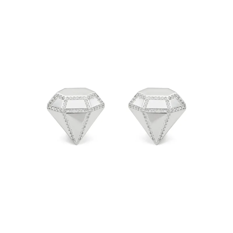 RSNY Gold Plated Copper Stud Earrings Women's-6