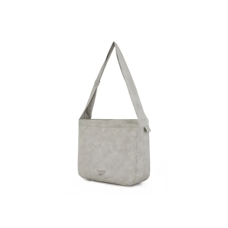 Reebok Polyurethane Shoulder Bag, Crossbody Bag, Hobo Bag Regular Unisex Light Gray/Dark Gray-2