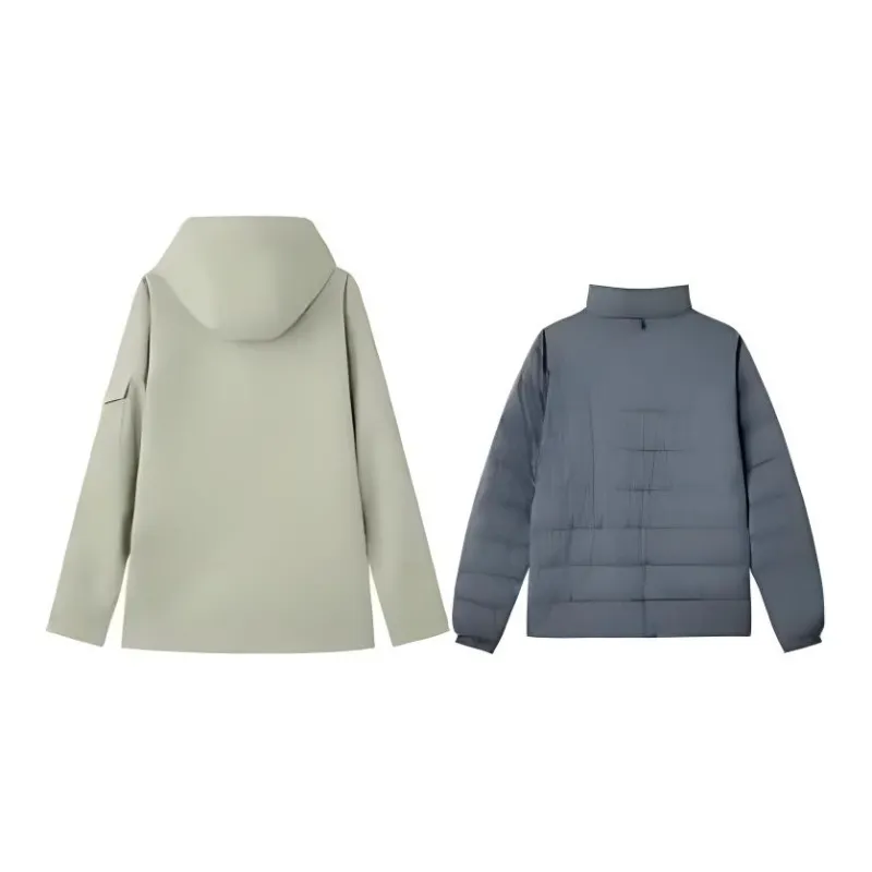 Skechers Down Jacket Men's Laurel Oak Gray-1
