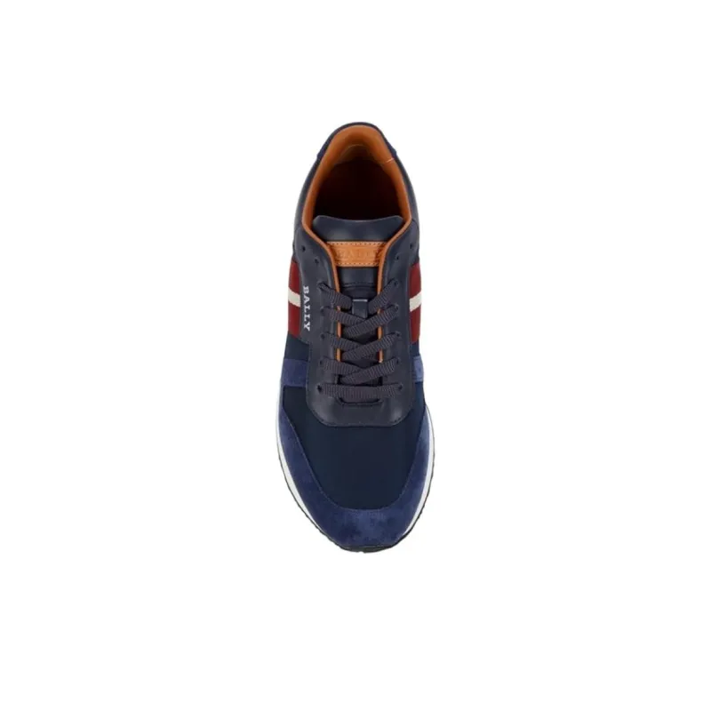 BALLY Low Top Running Shoes Men's Blue-3