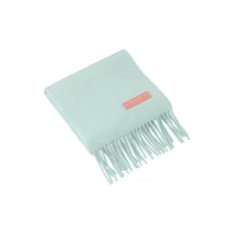 Acne Studios Logo Detailed Fringed Edge Scarf-2