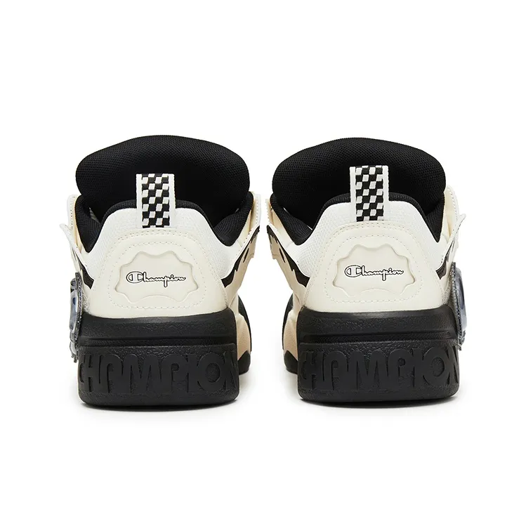 Champion Puffy Jelly Shoes Low Top Skateboard Shoes Unisex Milk White/Black-2