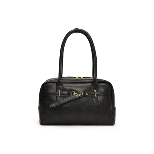 JIANMU PU Boston Bag, Shoulder Bag Regular Women's Black/Coffee/Brown