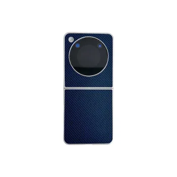 ZHUOJI Leather Texture Material Kevlar Carbon Fiber Leather Texture Extra Thin Phone Case Compatible Nubia Flip