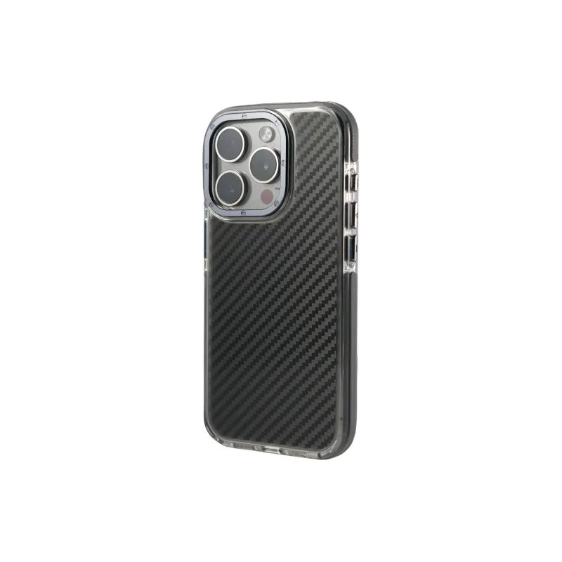 DEPA PC Material Semi Transparent Carbon Fiber Texture Magnetic Phone Cases Applicable To Apple-6