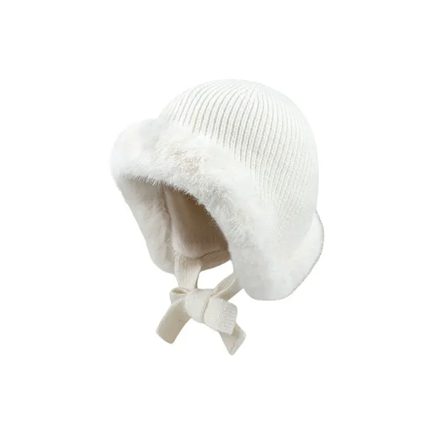 MUSTKOO Rabbit Fur Knitted Fabric Beanies Women's-0