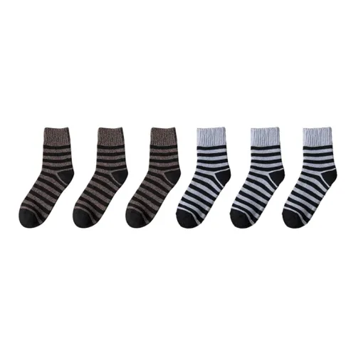 Cotton Gene Mid Calf Socks Men's Combo Set
