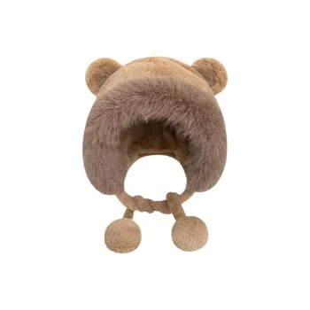 Specialoutlook Plush Trapper Hats Unisex Brown