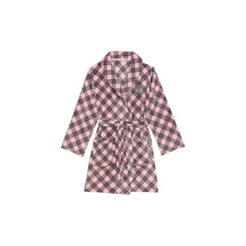 Victoria's Secret 24 Big Show Collection THE MIX Pajama Robe Women's Pink Plaid