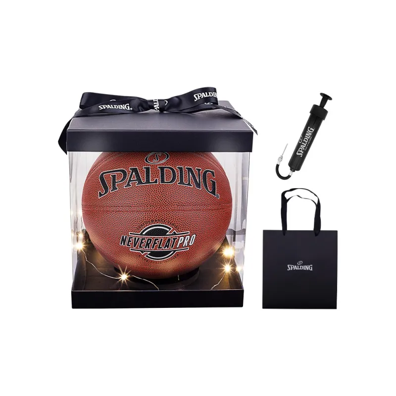 SPALDING NEVERFLAT Series PU Basketball Brown Size 7 Training Unisex-4