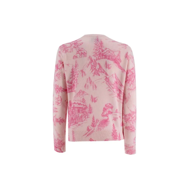 MC2 Saint Barth Chalet E Rosè Embroidery Crewneck Jumper-1