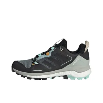 Adidas Terrex Skychaser 2 Anti-Slip Wear-Resistant Low-Top Trekking Shoes Women's Black Green Yellow