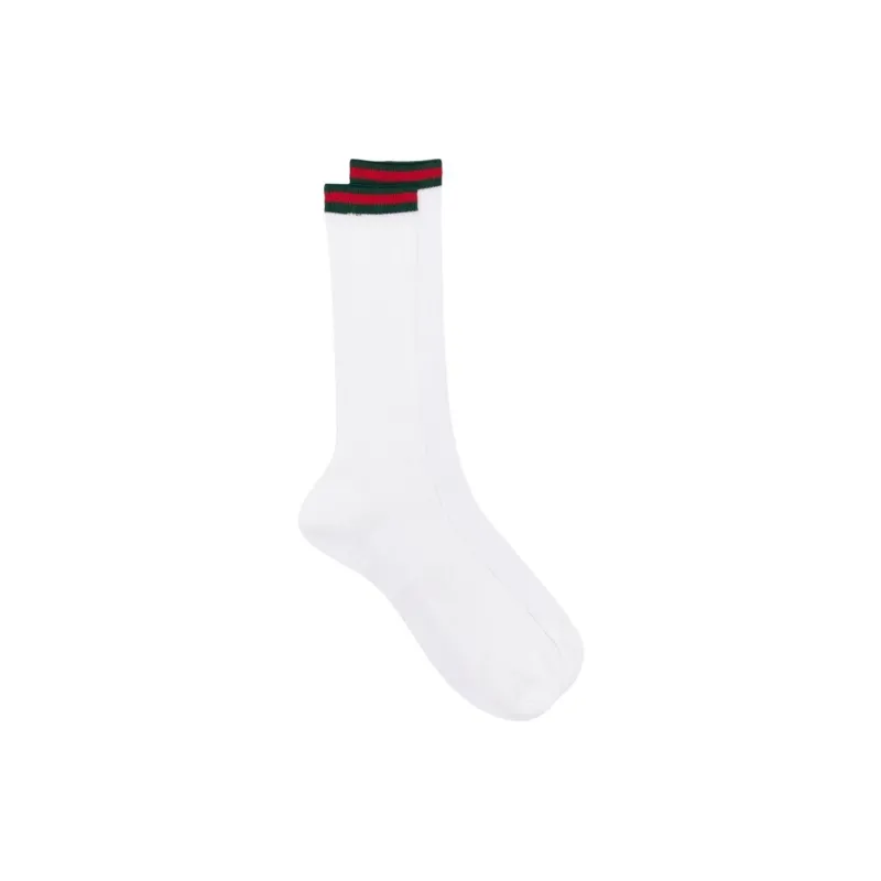 GUCCI Web Rib Socks 'White'-2