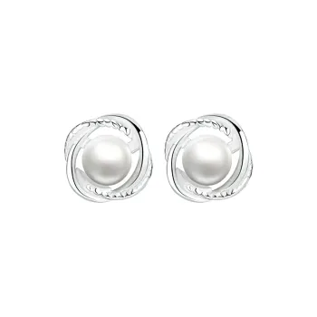 BLESSED BULLET S925 Sterling Silver Stud Stud Earrings Women's