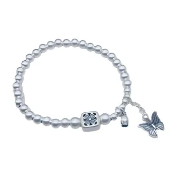 AITAO Silver Anklet 999 Fine Silver Women's