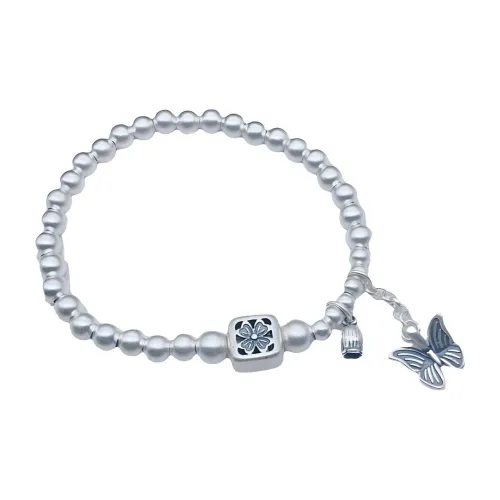 AITAO Silver Anklet 999 Fine Silver Women's