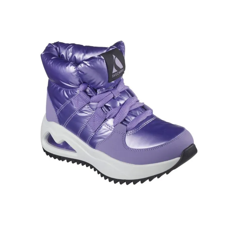 Skechers Uno Peaks Warm And Wear-Resistant Short Snow Boots Women's Purple-2