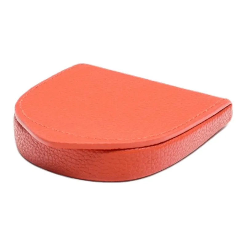ZARA Cow Leather Coin Purse Men's Orange-1