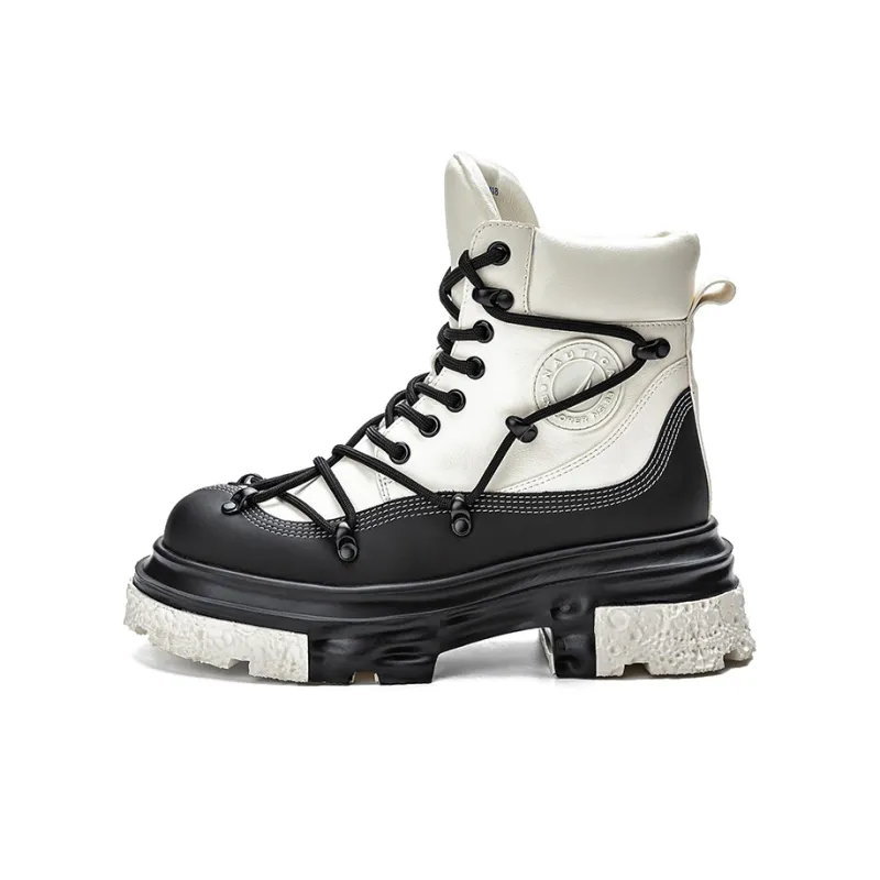 NAUTICA Short Martin Boot Women's Black White-0