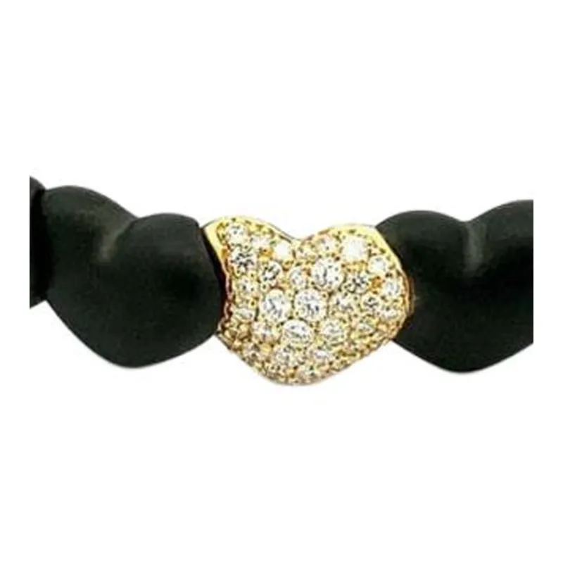 Roberto Demeglio Ceramic Heart Diamond Bracelet-1
