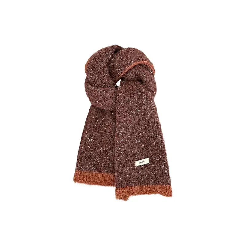 CARTELO Wool Knit Scarves Unisex Multicolor-5
